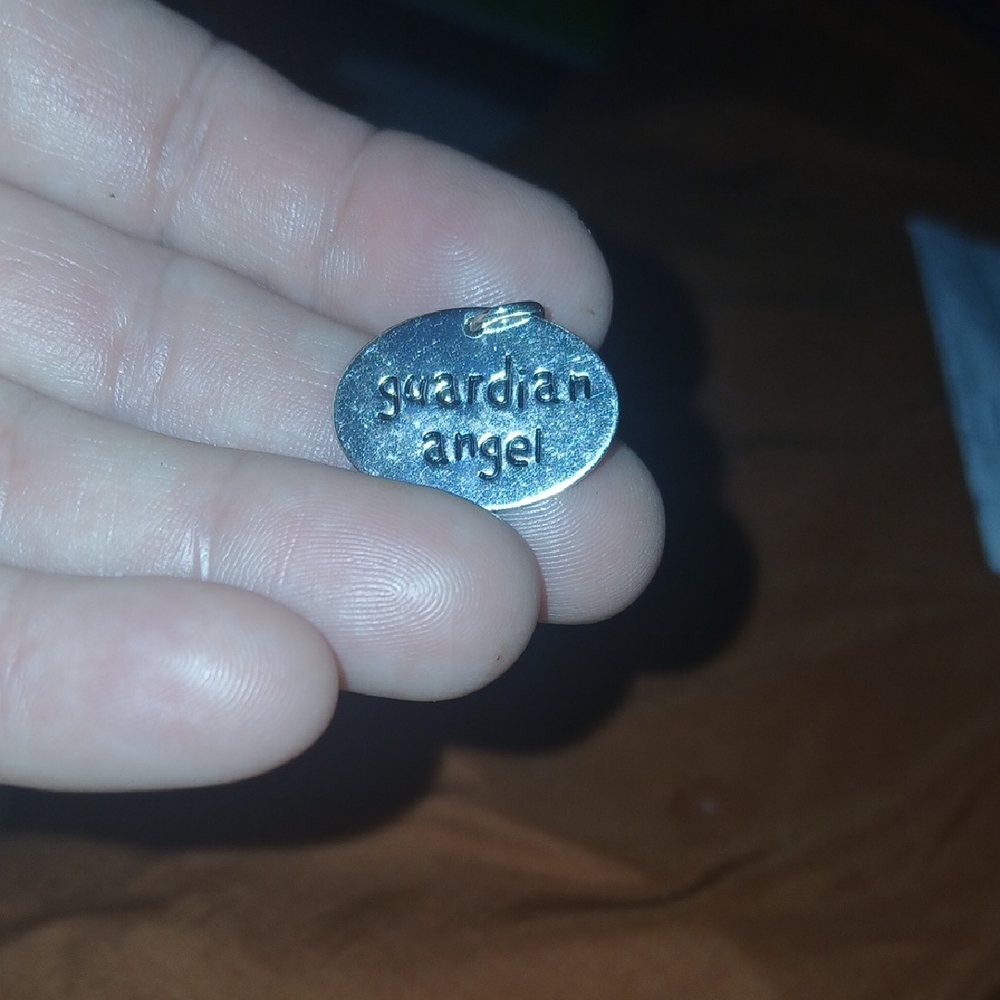 Silver Guardian Angel Pendant